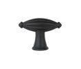 Emtek 86227FB Tuscany Bronze Fluted Finger Knob, 1-3/4" Dimension, 1-1/4" Projection, Flat Black Bronze