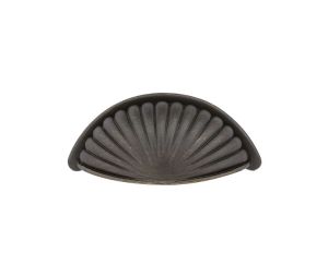 Emtek 86232MB Tuscany Bronze Fluted Bin Pull, 1" Projection, 3" CTC, Medium Bronze