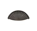 Emtek 86233MB Tuscany Bronze Fluted Bin Pull, 1" Projection, 4" CTC, Medium Bronze