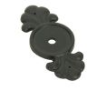 Emtek 86234FB Tuscany Bronze Back Plate for Knob, 2-1/4" Dimension, Flat Black Bronze