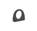 Emtek 86270US19 Contemporary, Ring Knob, 1-1/4" Projection, Flat Black