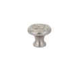 Emtek 86277US15 Ribbon & Reed Knob, 1-1/4" Diameter, 1-1/4" Projection, Satin Nickel
