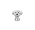 Emtek 86277US26 Ribbon & Reed Knob, 1-1/4" Diameter, 1-1/4" Projection, Polished Chrome