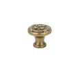 Emtek 86277US7 Ribbon & Reed Knob, 1-1/4" Diameter, 1-1/4" Projection, French Antique