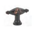 Emtek 86279US10B Ribbon & Reed Finger Knob, 1-3/4" Dimension, 1-1/4" Projection, Oil Rubbed Bronze