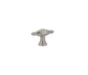 Emtek 86279US15 Ribbon & Reed Finger Knob, 1-3/4" Dimension, 1-1/4" Projection, Satin Nickel