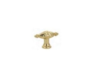 Emtek 86279US3NL Ribbon & Reed Finger Knob, 1-3/4" Dimension, 1-1/4" Projection, Unlacquered Brass
