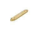 Emtek 86294US3 Ribbon & Reed Back Plate for Pull, Polished Brass