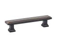 Emtek 86299US10B Geometric Rectangular Pull, 1-1/8" Projection, 3" CTC, Oil Rubbed Bronze