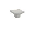 Emtek 86317US15 Mid Century Modern, Basin Knob, 1-1/4" Dimension, 3/4" Projection, Satin Nickel