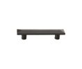 Emtek 86328FB Sandcast Bronze Pyramid Pull, 1" Projection, 3" CTC, Flat Black Bronze