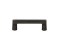 Emtek 86332FB Sandcast Bronze Rail Pull, 1-1/4" Projection, 3" CTC, Flat Black Bronze