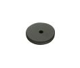 Emtek 86341FB Sandcast Bronze Round Back Plate, 1-1/4" Dimension, Flat Black Bronze