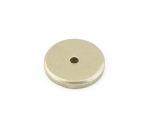 Emtek 86341TWB Sandcast Bronze Round Back Plate, 1-1/4" Dimension, Tumbled White Bronze