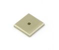 Emtek 86342TWB Sandcast Bronze Square Back Plate, 1-1/4" Dimension, Tumbled White Bronze