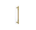 Emtek 86343US3 Spindle Appliance Pull, 2-1/8" Projection, 12" CTC, Polished Brass
