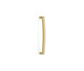 Emtek 86345US3NL Mid Century Modern, Bauhaus Appliance Pull, 1-7/8" Projection, 12" CTC, Unlacquered Brass