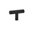 Emtek 86357US19 Contemporary, Bar Knob, 2" Dimension, 1-1/4" Projection, Flat Black