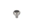 Emtek 86368US15 Carbon Fiber Black Knob, 1-1/4" Diameter, 1-3/8" Projection, Satin Nickel