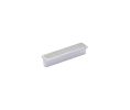 Emtek 86375US26 Carbon Fiber Silver Bin Pull, 1" Projection, 4" CTC, Polished Chrome