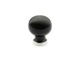 Emtek 86534US10B Bristol Cabinet Knob Black, 1-1/4" Diameter, 1-5/8" Projection, Oil Rubbed Bronze