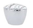 Emtek 86405US26 Curvilinear, Sweep Knob, 1-3/8" Dimension, 1" Projection, Polished Chrome
