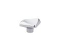Emtek 86410US26 Curvilinear, Bezier Knob, 1-3/8" Dimension, 1" Projection, Polished Chrome