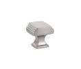 Emtek 86421US15 Art Deco Knob, 1-1/4" Dimension, 1-1/4" Projection, Satin Nickel