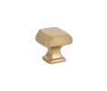 Emtek 86421US4 Art Deco Knob, 1-1/4" Dimension, 1-1/4" Projection, Satin Brass