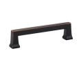 Emtek 86424US10B Art Deco, Alexander Pull, 1-1/8" Projection, 3-1/2" CTC, Oil Rubbed Bronze