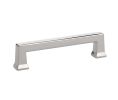 Emtek 86424US14 Art Deco, Alexander Pull, 1-1/8" Projection, 3-1/2" CTC, Polished Nickel