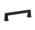 Emtek 86424US19 Art Deco, Alexander Pull, 1-1/8" Projection, 3-1/2" CTC, Flat Black