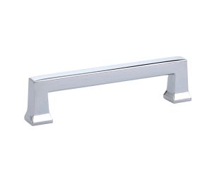 Emtek 86425US26 Art Deco, Alexander Pull, 1-1/8" Projection, 4" CTC, Polished Chrome