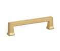 Emtek 86484US4 Art Deco, Alexander Pull, 1-1/8" Projection, 5" CTC, Satin Brass