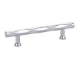 Emtek 86428US26 Art Deco, Tribeca Pull, 1-1/4" Projection, 3-1/2" CTC, Polished Chrome