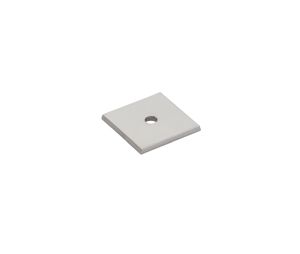 Emtek 86434US14 Art Deco Square Backplate for Knob, 1-1/8" Dimension, Polished Nickel