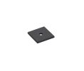 Emtek 86434US19 Art Deco Square Backplate for Knob, 1-1/8" Dimension, Flat Black