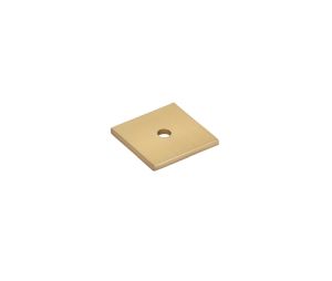 Emtek 86434US4 Art Deco Square Backplate for Knob, 1-1/8" Dimension, Satin Brass