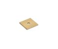 Emtek 86434US4 Art Deco Square Backplate for Knob, 1-1/8" Dimension, Satin Brass