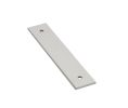 Emtek 86435US14 Art Deco Rectangular Backplate for Pull, Polished Nickel