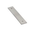 Emtek 86435US15 Art Deco Rectangular Backplate for Pull, Satin Nickel