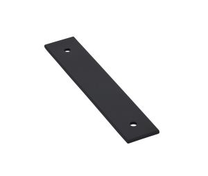 Emtek 86435US19 Art Deco Rectangular Backplate for Pull, Flat Black