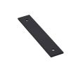 Emtek 86435US19 Art Deco Rectangular Backplate for Pull, Flat Black