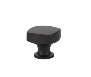 Emtek 86450US19 Urban Modern, Freestone Knob, 1-1/4" Dimension, 1-1/4" Projection, Flat Black