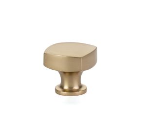 Emtek 86450US4 Urban Modern, Freestone Knob, 1-1/4" Dimension, 1-1/4" Projection, Satin Brass