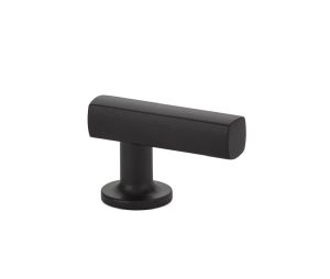 Emtek 86452US19 Urban Modern, Freestone Finger Pull, 1-1/8" Projection, Flat Black