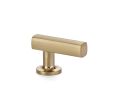 Emtek 86452US4 Urban Modern, Freestone Finger Pull, 1-1/8" Projection, Satin Brass