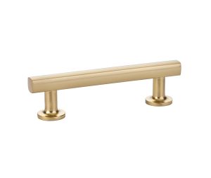 Emtek 86453US4 Urban Modern, Freestone Pull, 1-1/4" Projection, 3-1/2" CTC, Satin Brass