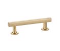 Emtek 86453US4 Urban Modern, Freestone Pull, 1-1/4" Projection, 3-1/2" CTC, Satin Brass
