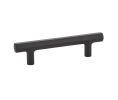 Emtek 86459US19 Urban Modern, Mod Hex Pull, 1-1/4" Projection, 3-1/2" CTC, Flat Black
